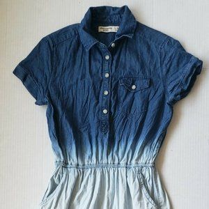 Abercrombie Kids Girls Size 11/12 Dress Blue Fade
